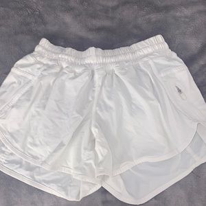 White Lululemon Running Shorts